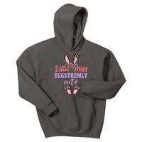 Little Miss Eggstremly Cute Easter Bunny Kids Hoodie