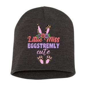 Little Miss Eggstremly Cute Easter Bunny Short Acrylic Beanie