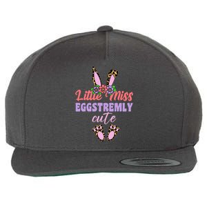 Little Miss Eggstremly Cute Easter Bunny Wool Snapback Cap