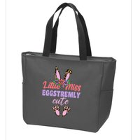 Little Miss Eggstremly Cute Easter Bunny Zip Tote Bag
