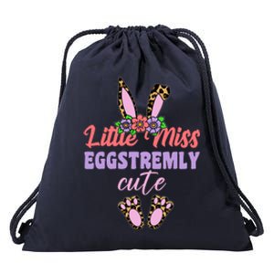 Little Miss Eggstremly Cute Easter Bunny Drawstring Bag