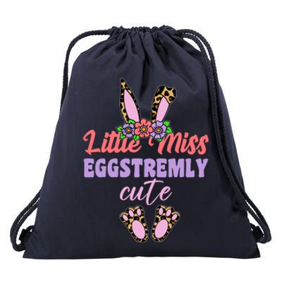 Little Miss Eggstremly Cute Easter Bunny Drawstring Bag