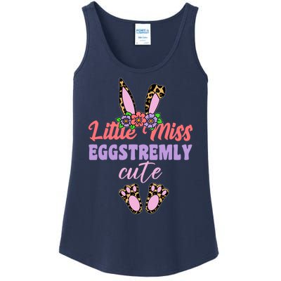 Little Miss Eggstremly Cute Easter Bunny Ladies Essential Tank