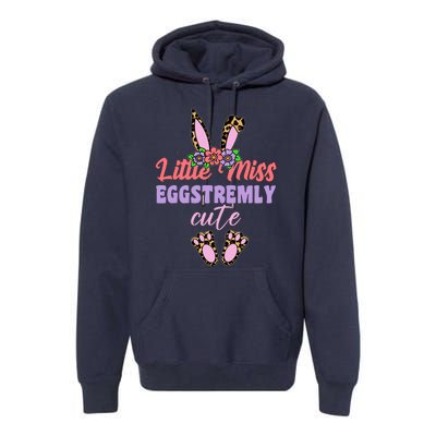 Little Miss Eggstremly Cute Easter Bunny Premium Hoodie