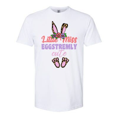 Little Miss Eggstremly Cute Easter Bunny Softstyle® CVC T-Shirt