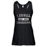 Laurel Mississippi Est. 1882 Distressed Ladies Essential Flowy Tank