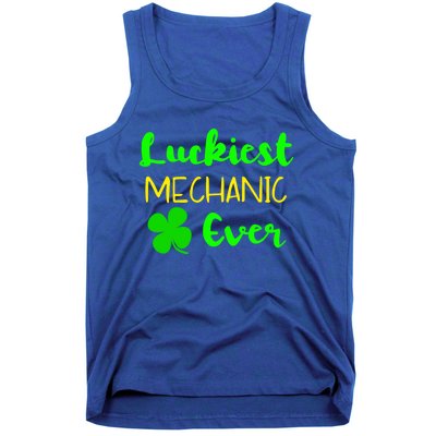 Luckiest Mechanic Ever St Patrick's Day Irish Gift Tank Top