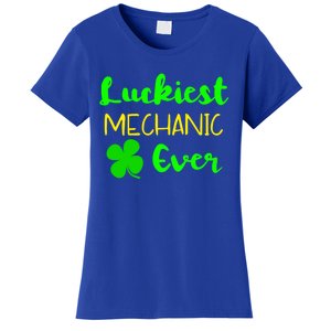 Luckiest Mechanic Ever St Patrick's Day Irish Gift Women's T-Shirt