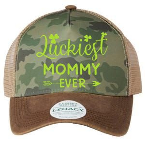 Luckiest Mommy Ever Matching St Patricks Day Gift For Mommy Legacy Tie Dye Trucker Hat