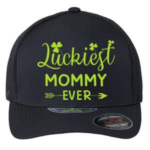 Luckiest Mommy Ever Matching St Patricks Day Gift For Mommy Flexfit Unipanel Trucker Cap