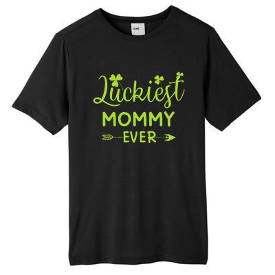 Luckiest Mommy Ever Matching St Patricks Day Gift For Mommy Tall Fusion ChromaSoft Performance T-Shirt