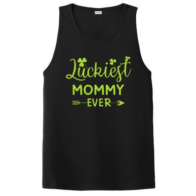 Luckiest Mommy Ever Matching St Patricks Day Gift For Mommy PosiCharge Competitor Tank