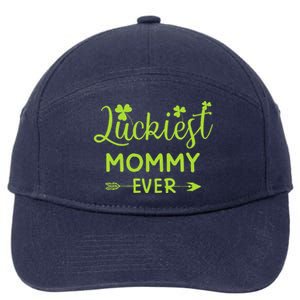 Luckiest Mommy Ever Matching St Patricks Day Gift For Mommy 7-Panel Snapback Hat