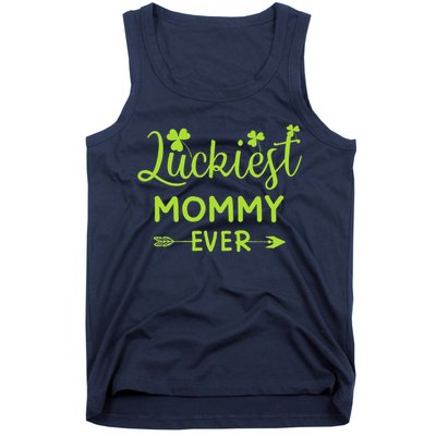 Luckiest Mommy Ever Matching St Patricks Day Gift For Mommy Tank Top