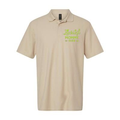 Luckiest Mommy Ever Matching St Patricks Day Gift For Mommy Softstyle Adult Sport Polo