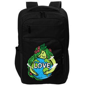 Love Mother Earth Planet Hug Nature Environment Earth Day Impact Tech Backpack