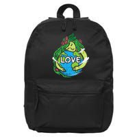 Love Mother Earth Planet Hug Nature Environment Earth Day 16 in Basic Backpack