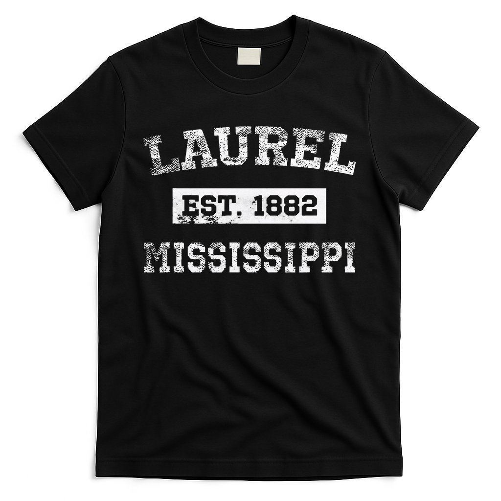 Laurel Mississippi Est. 1882 Distressed T-Shirt