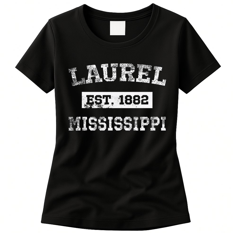 Laurel Mississippi Est. 1882 Distressed Womens T-Shirt