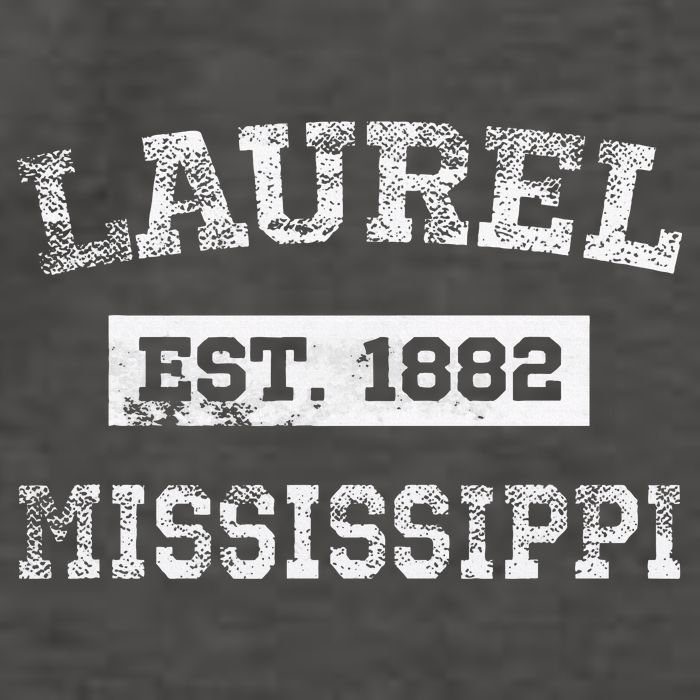 Laurel Mississippi Est. 1882 Distressed Vector Backpack