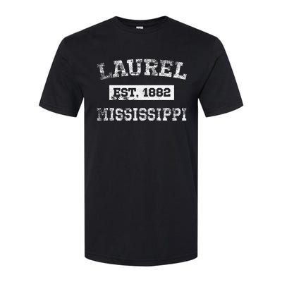 Laurel Mississippi Est. 1882 Distressed Softstyle® CVC T-Shirt