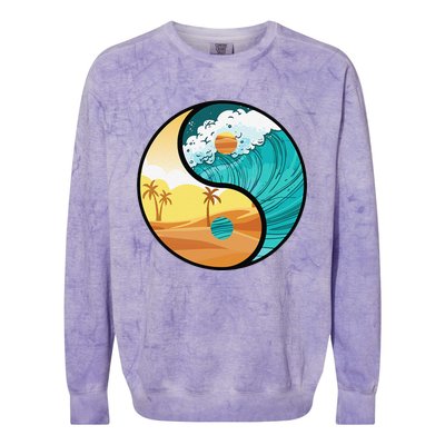 Love Mother Earth Yin Yang Save The Planet Symbolic Apparel Colorblast Crewneck Sweatshirt