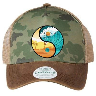 Love Mother Earth Yin Yang Save The Planet Symbolic Apparel Legacy Tie Dye Trucker Hat