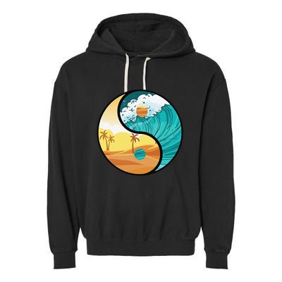 Love Mother Earth Yin Yang Save The Planet Symbolic Apparel Garment-Dyed Fleece Hoodie