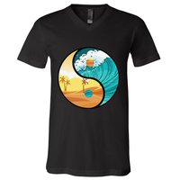 Love Mother Earth Yin Yang Save The Planet Symbolic Apparel V-Neck T-Shirt