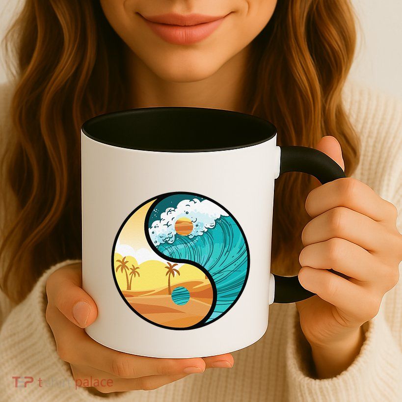 Love Mother Earth Yin Yang Save The Planet Symbolic Apparel Mug