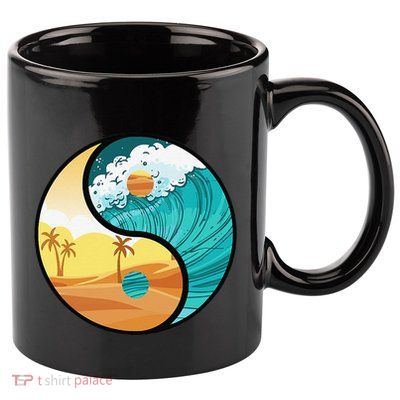 Love Mother Earth Yin Yang Save The Planet Symbolic Apparel 11oz C Handle Ceramic Mug