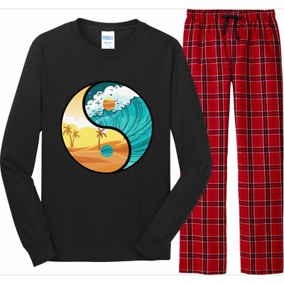 Love Mother Earth Yin Yang Save The Planet Symbolic Apparel Long Sleeve Pajama Set