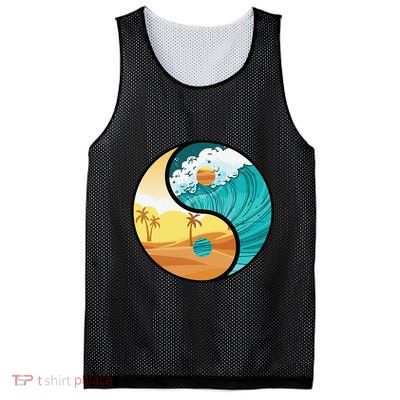 Love Mother Earth Yin Yang Save The Planet Symbolic Apparel Mesh Reversible Basketball Jersey Tank