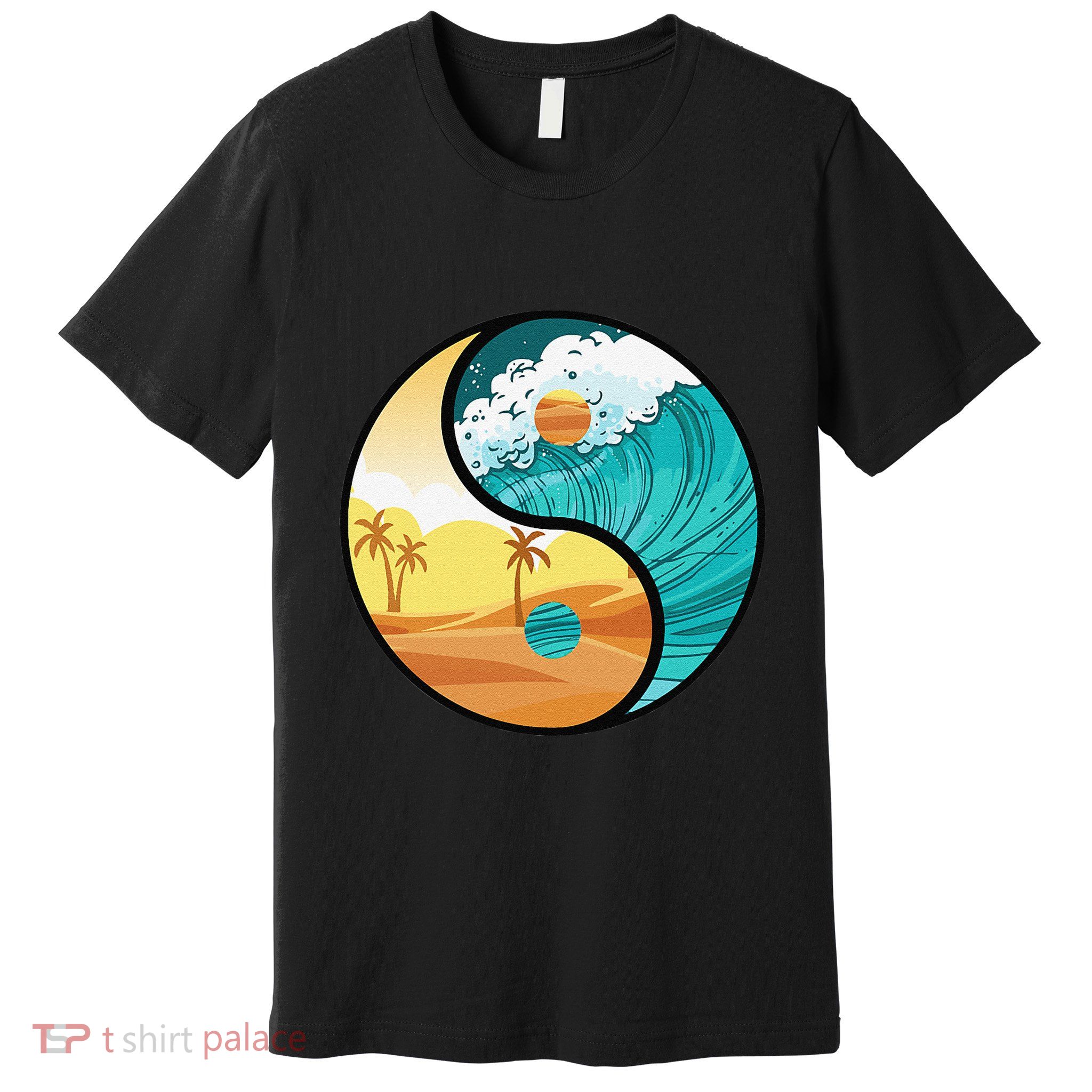 Love Mother Earth Yin Yang Save The Planet Symbolic Apparel Premium T-Shirt