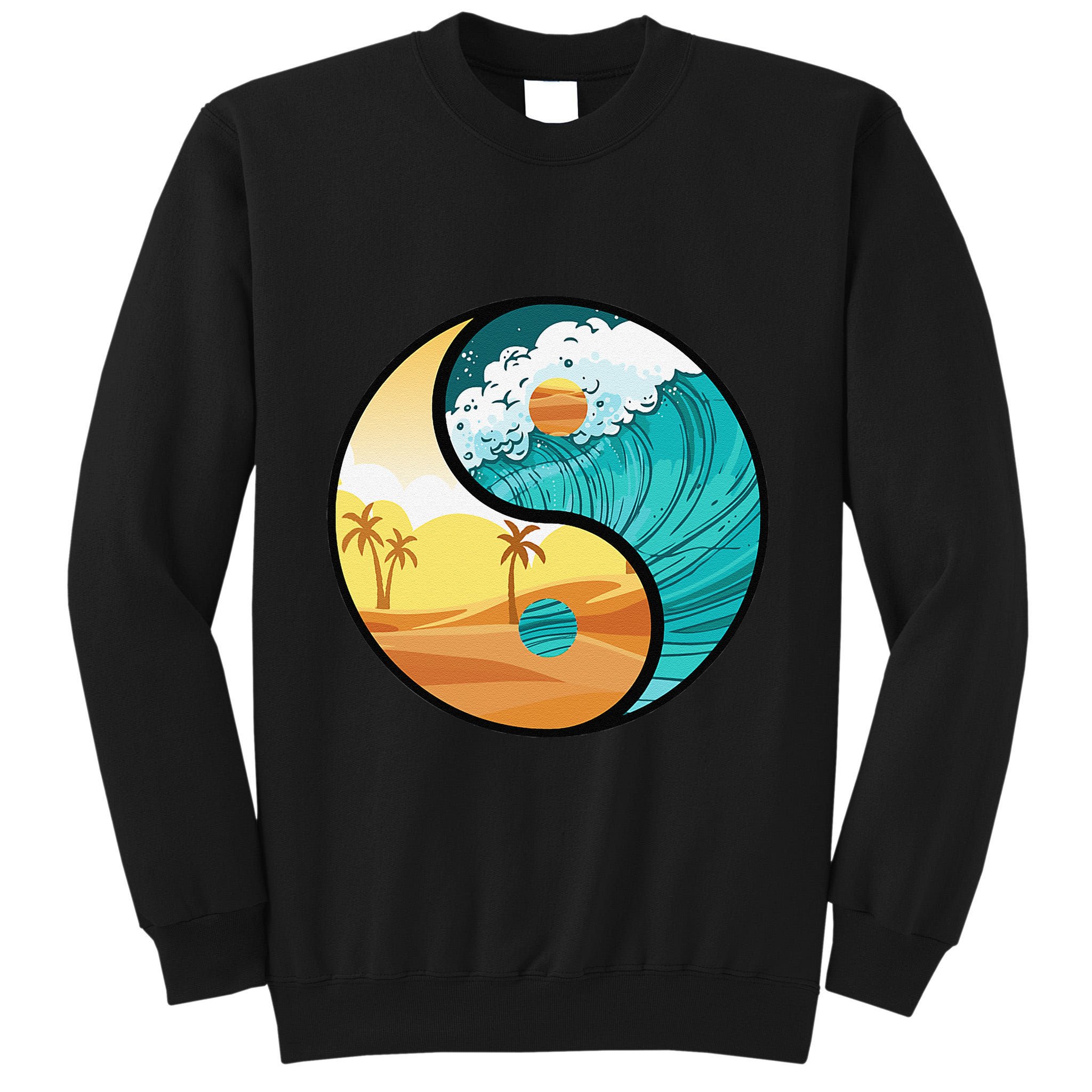 Love Mother Earth Yin Yang Save The Planet Symbolic Apparel Tall Sweatshirt