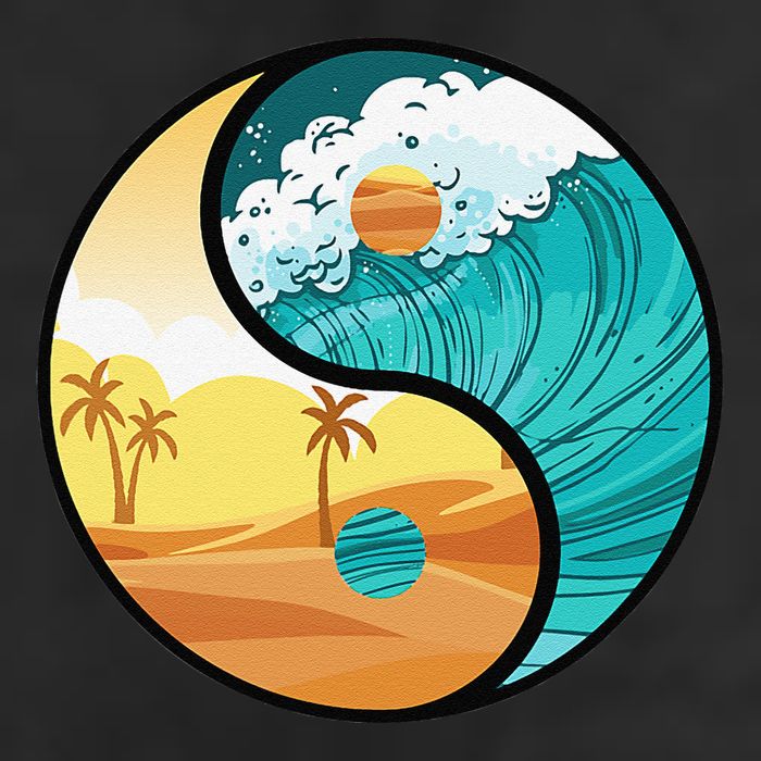 Love Mother Earth Yin Yang Save The Planet Symbolic Apparel Golf Towel