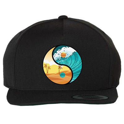 Love Mother Earth Yin Yang Save The Planet Symbolic Apparel Wool Snapback Cap