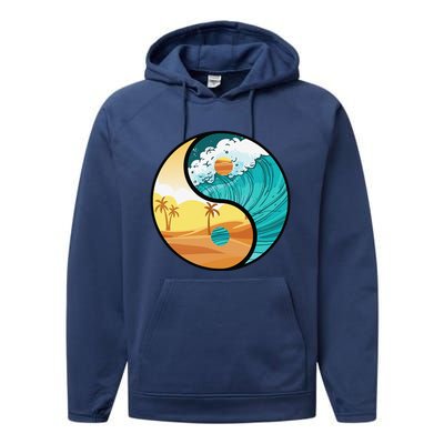 Love Mother Earth Yin Yang Save The Planet Symbolic Apparel Performance Fleece Hoodie