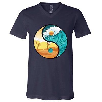 Love Mother Earth Yin Yang Save The Planet Symbolic Apparel V-Neck T-Shirt