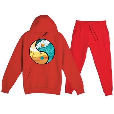 Love Mother Earth Yin Yang Save The Planet Symbolic Apparel Premium Hooded Sweatsuit Set