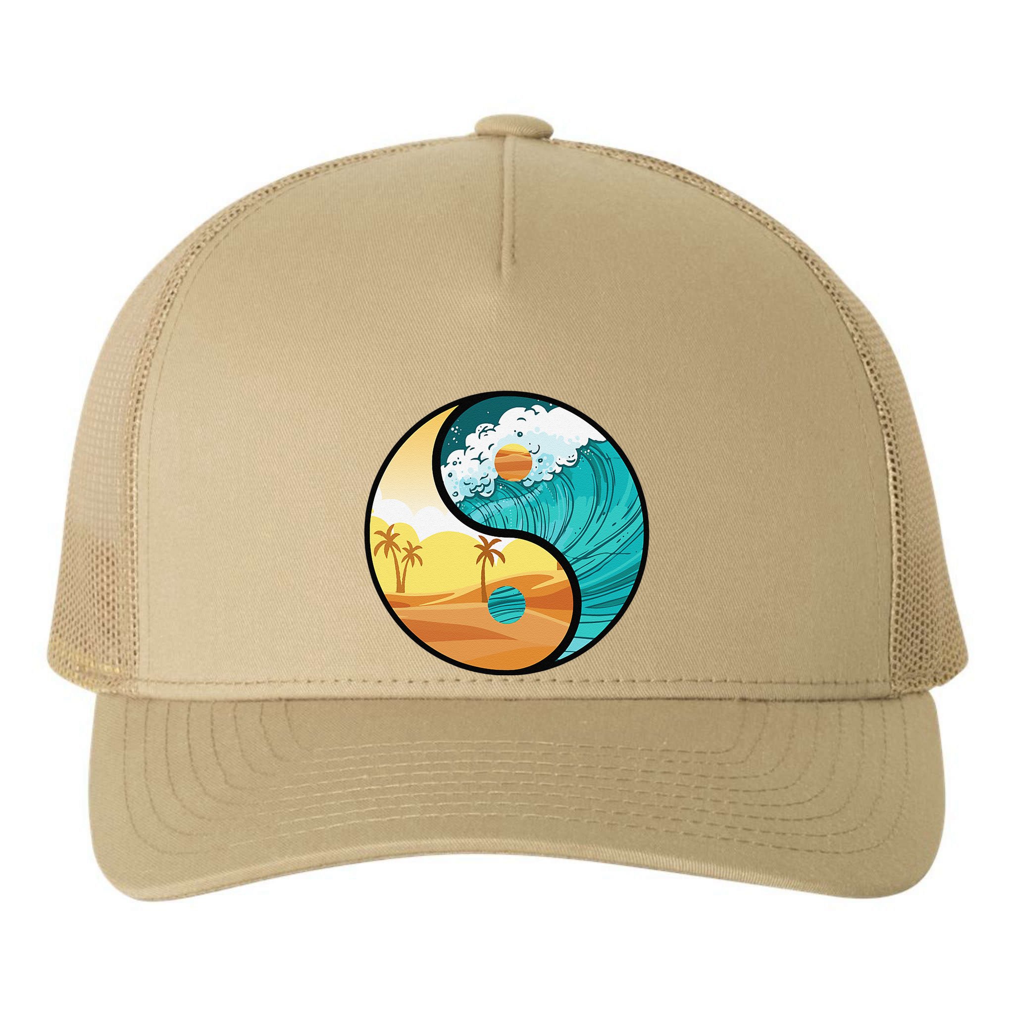Love Mother Earth Yin Yang Save The Planet Symbolic Apparel Yupoong Adult 5-Panel Trucker Hat
