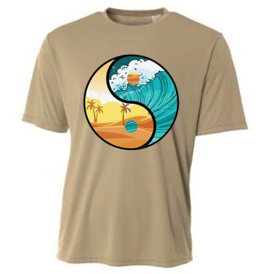 Love Mother Earth Yin Yang Save The Planet Symbolic Apparel Cooling Performance Crew T-Shirt