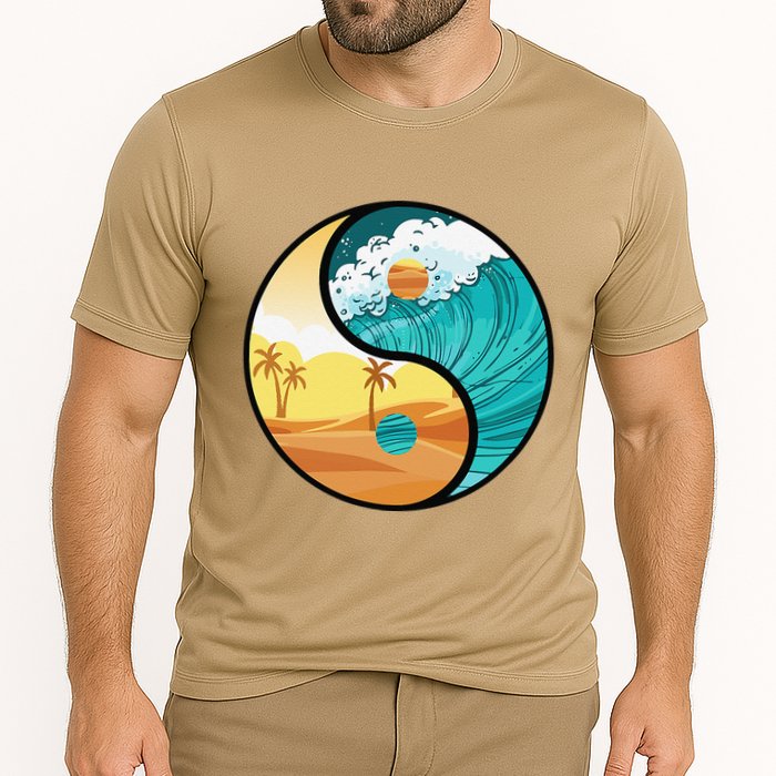 Love Mother Earth Yin Yang Save The Planet Symbolic Apparel Cooling Performance Crew T-Shirt