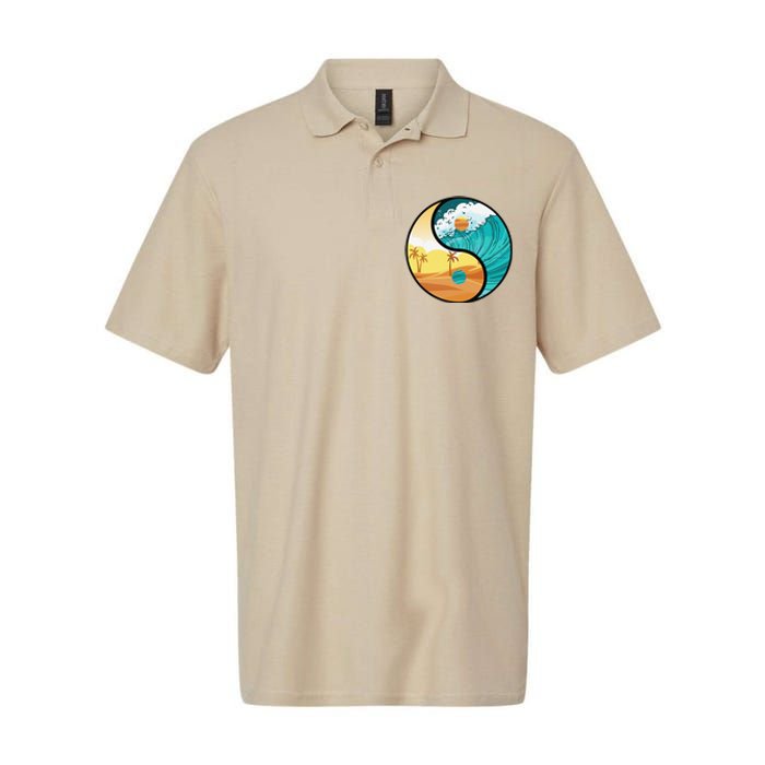 Love Mother Earth Yin Yang Save The Planet Symbolic Apparel Softstyle Adult Sport Polo