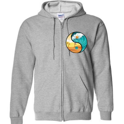 Love Mother Earth Yin Yang Save The Planet Symbolic Apparel Full Zip Hoodie