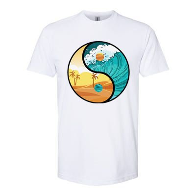 Love Mother Earth Yin Yang Save The Planet Symbolic Apparel Softstyle CVC T-Shirt