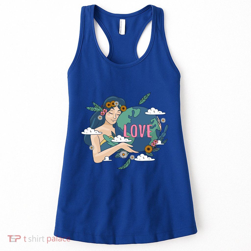 Love Mother Earth 52nd Earth Day Save Our Planet Environt Cute Gift Womens Tank Top
