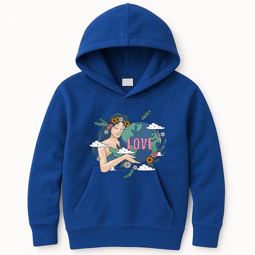 Love Mother Earth 52nd Earth Day Save Our Planet Environt Cute Gift Kids Hoodie
