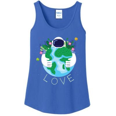 Love Mother Earth Day Save Our Planet Environt Astronaut Gift Ladies Essential Tank