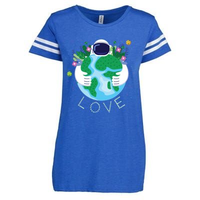 Love Mother Earth Day Save Our Planet Environt Astronaut Gift Enza Ladies Jersey Football T-Shirt